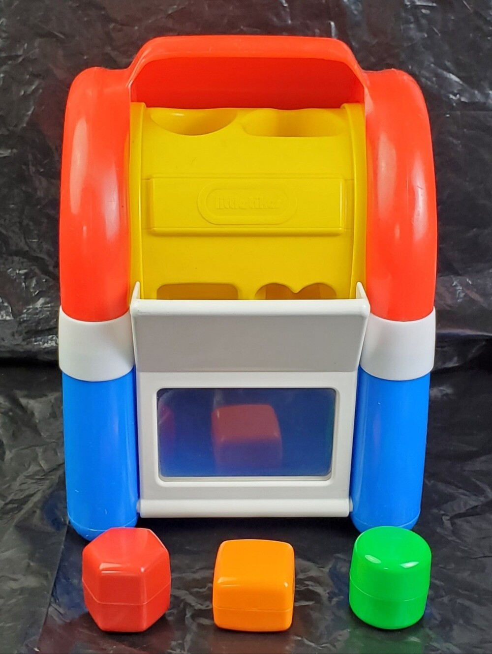Little Tikes Vintage Mailbox Shape Sorter Toy w/ 3 Shapes 1528 USA Made - GUC